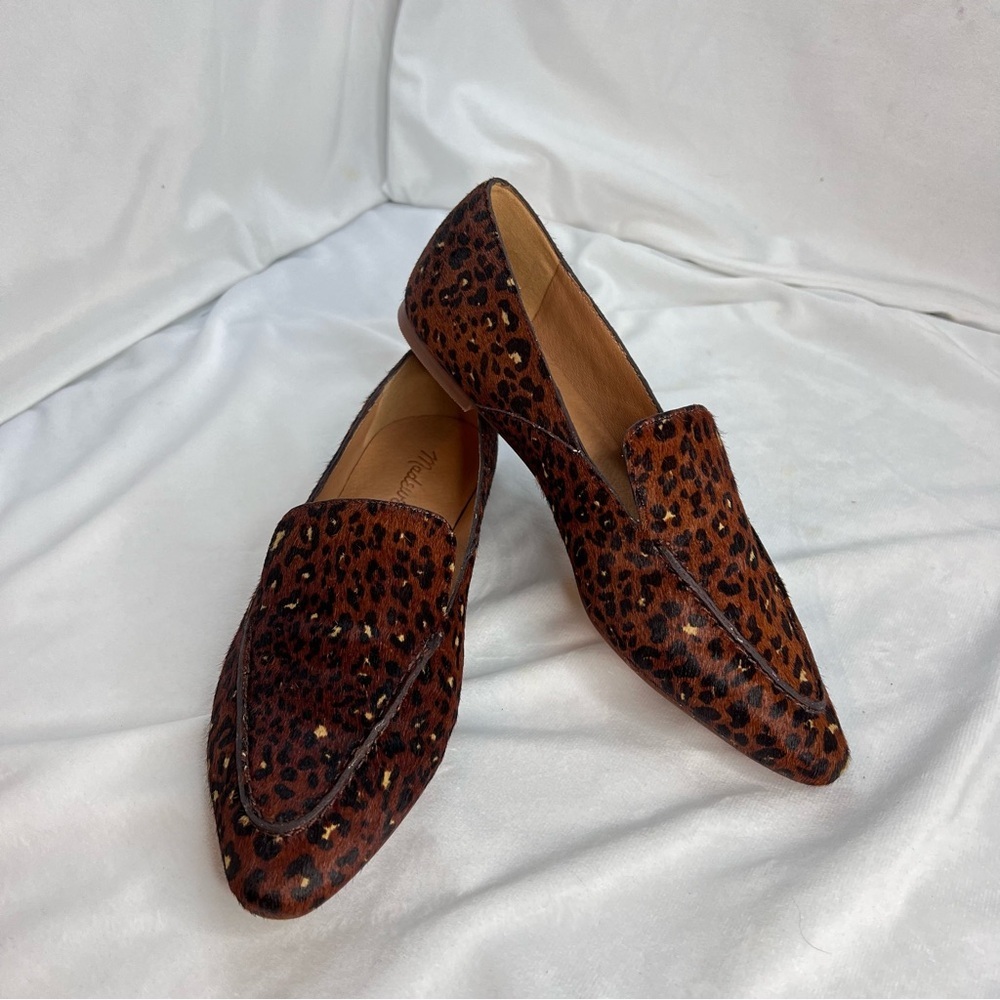 MADEWELL The Frances Skimmer in Painted Leopard Calf Hair Sz 6.5 - Picture 15 of 15